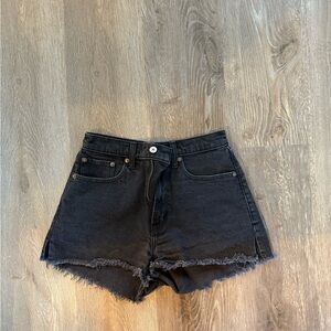 Abercrombie & Fitch Black Jean Shorts